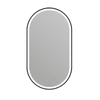 Barelli Signature 1200mm Black Framed Pill LED Mirror Front-Lit with Demister & Dimming – IP44