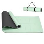 CENTRA 6MM Anti-Slip Yoga Mat Mint and Black