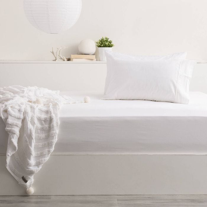 Park Avenue Single 500TC Bamboo Cotton Sheet w/  Pillowcase White