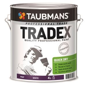 Taubmans 4L White Oil Based Tradex Interior Quick Dry Undercoat & Sealer