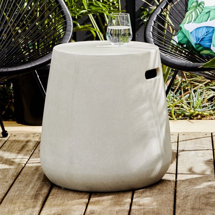 Arlo Fibre Cement Stool - Light Grey