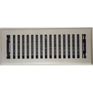 Accord 10 x 30cm Satin Nickel Brooklyn Floor Vent