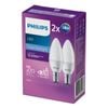 Philips P45 B15 LED 470lm Cool Daylight 5W Candle - 2 Pack