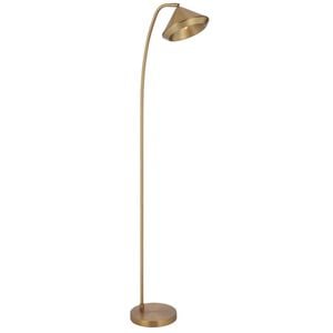 Telbix Larson Modern Standing Floor Lamp Light Metal Brass Matte