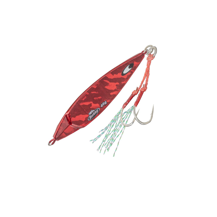 Berkley Skid Jig Fishing Lure 40g Metal Jig ZebRed