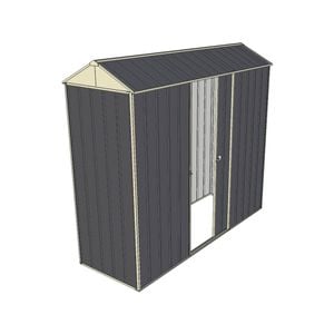 Build-a-Shed 0.8 x 2.3 x 2.1m Gable Single Sliding Side Door Shed - Grey