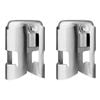 2PK Bartender Stainless Steel Champagne Bottle Resealer - Silver