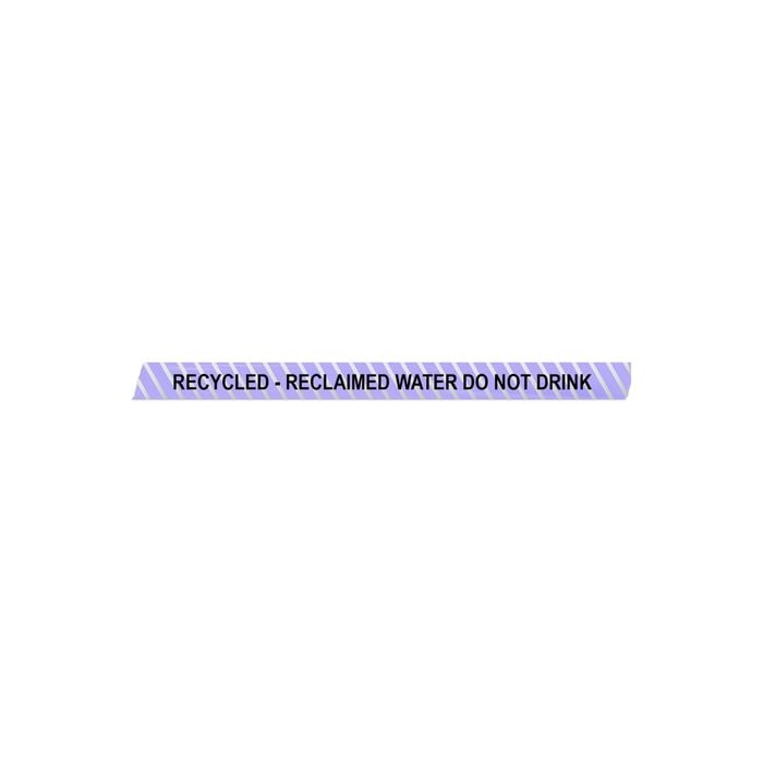 Blue Mountain Co Plumbing 100mm x 100m Reclaimed Water Do Not Drink Detectable Foil Underground Tape