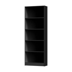Oikiture Bookshelf Bookcase Display shelves Black