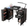 Artiss Manicure Table Nail Desk Salon Black