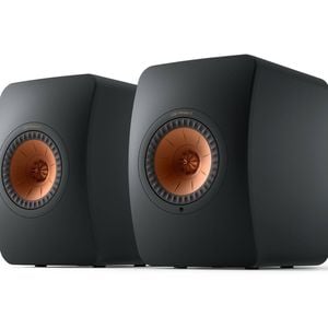 KEF LS50 Wireless II Wireless HiFi Speakers  (Carbon Black)
