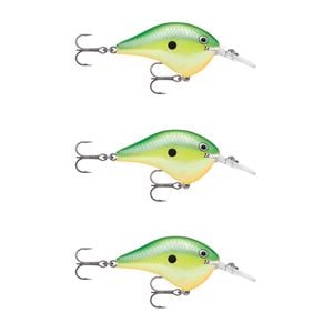 3x Rapala Dives to 8ft 5cm Crankbait Fishing Lures - Rasta