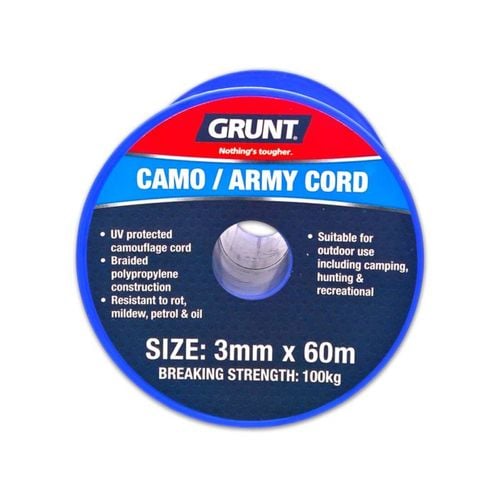 GRUNT 3mm x 60m Camo Army Cord - Bunnings New Zealand