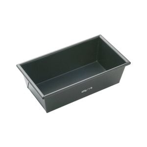 Mastercraft 15x9cm Heavy Base Non-Stick Box Sided Loaf/Bread Pan - Black