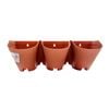 Jack Terracotta 3 Pot Garden Up Vertical Wall Stacker