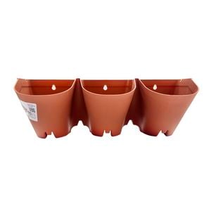 Jack Terracotta 3 Pot Garden Up Vertical Wall Stacker