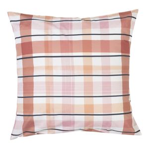 Ecology Isla Size 65 x 65cm Euro Pillowcase Clay/Pink Bedding Organic Cotton