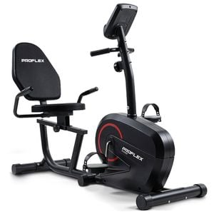 Proflex Magnetic Recumbent Exercise Bike, Heart Rate Sensors, 8-level Resistance, Comfortable Seated Home Fitness