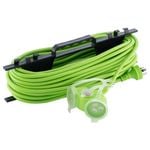 DETA 25m 2-Tuff Heavy Duty Garden Extension Lead with Carry Reel
