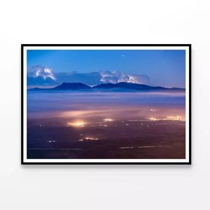 Sunrise with Fog  Print 100% Australian Made 120x90cm  (Poster)