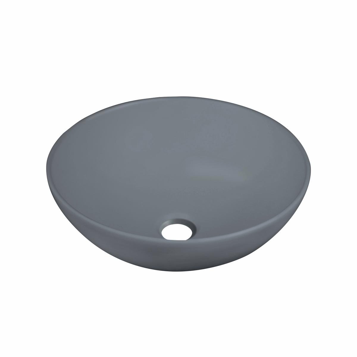 Mondella Matte Round Above Counter Basin Grey Rumba - Bunnings Australia