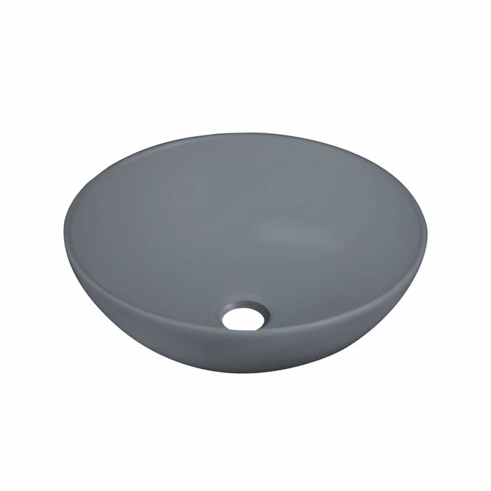 Mondella Matte Round Above Counter Basin Grey Rumba - Bunnings Australia