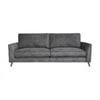 Alexa 3 Seater Fabric Sofa Anthracite Dark Grey