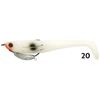 Zerek Flat Shad Pro 4.5" Snagless Soft Plastic Fishing Lure Red Head Bear