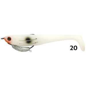 Zerek Flat Shad Pro 4.5" Snagless Soft Plastic Fishing Lure Red Head Bear