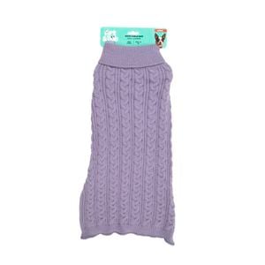 Art & Bob 50cm Lilac Large Knitted Dog Jumper