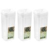 3PK Lemon & Lime Flip Lock 1.6L/24.5cm Square Container Clear