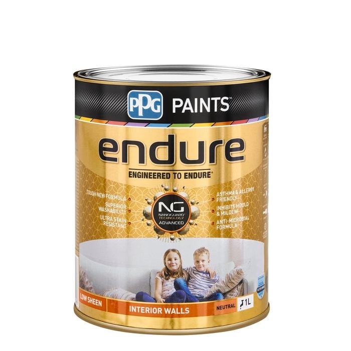 PPG Paints Endure 1L Neutral Low Sheen Interior Wall Paint