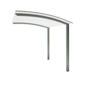Exterior Life 6.0m Miami Curved Woodland Grey/Pearl White Pergola