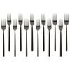 Argon Tableware Stainless Steel Dinner Forks - 19.5cm - 8x Durable Rust Resistant Stainless Steel Dishwasher Safe Flatware Set