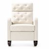 Sisco Velvet Rocker Chair - Beige