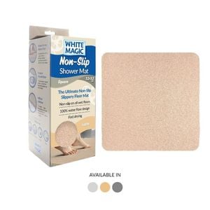 White Magic Non-slip Shower Mat Square - Latte - 53 X 53cm