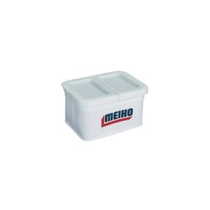 Meiho EVA BML White Fishing Bait Storage Tackle Box  (150 x 120 x 80 mm)