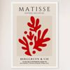 Galrie Henri Matisse Vintage Red Exhibition Print Collection at Berggruen & Cie, White Frame, A1 60 x 84cm (23 x 33inch)