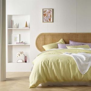 Butter French Linen Quilt Cover Set