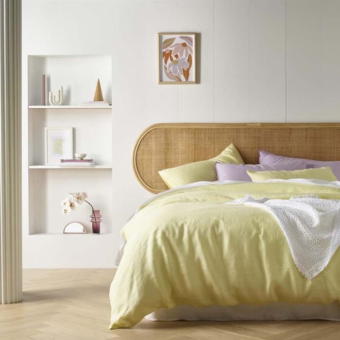 Butter French Linen Quilt Cover Set