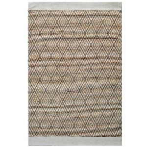 Handwoven Wool & Jute Rug-Luci 6335-Ivory/Natural-160x230cm