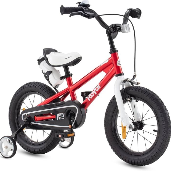 RoyalBaby Freestyle 8th 12'' Blue Sport Kids Bike 12 Inch Wheel Bicycle Boys Girls Ages 3+ Years Training Wheels