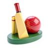 2pc Flavour Mates 3D Salt & Pepper Shaker Set 12.6x7.7x11.1cm Cricket Ball Bat
