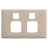 HPM Ghost Gum Linea Double Powerpoint Cover Plate