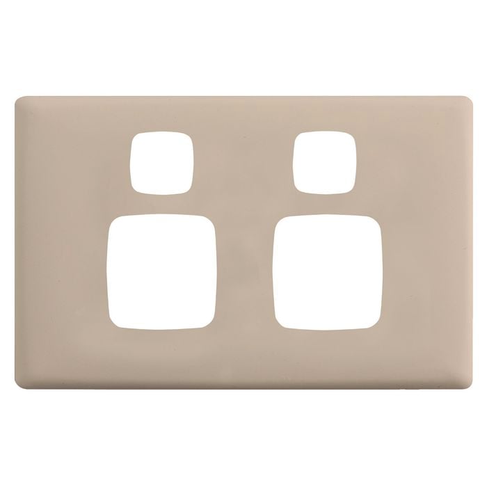 HPM Ghost Gum Linea Double Powerpoint Cover Plate