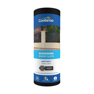 Coolaroo 1.83 x 10m Black 70% UV Block Light Duty Shadecloth