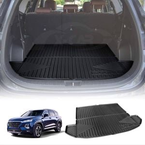 Waterproof Cargo Mat Boot Liner Trunk Luggage Tray Fit for Hyundai SUV Santa Fe 2018-2023