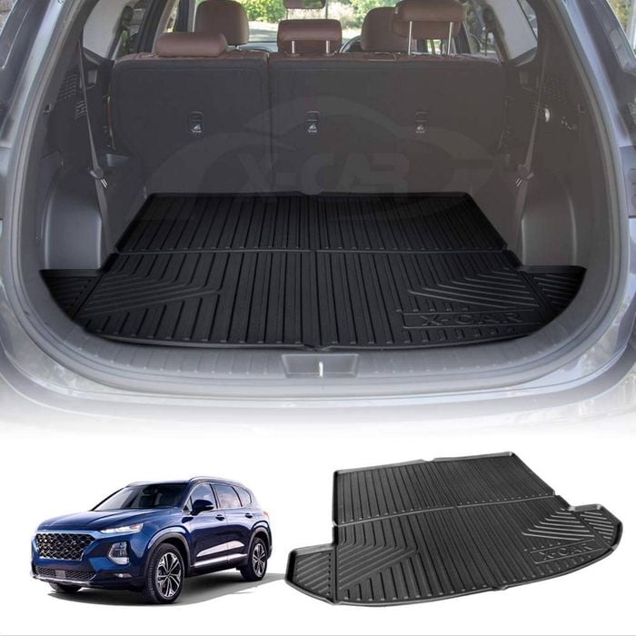 Waterproof Cargo Mat Boot Liner Trunk Luggage Tray Fit for Hyundai SUV Santa Fe 2018-2023