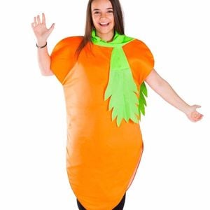Novelty Adults Orange Carrot Food Costume - One Size
