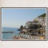 Galrie Stunning Amalfi Coast Umbrellas - Fine Art Photography for Home Decor, Black Frame, A3 30 x 42cm (12 x 16inch)